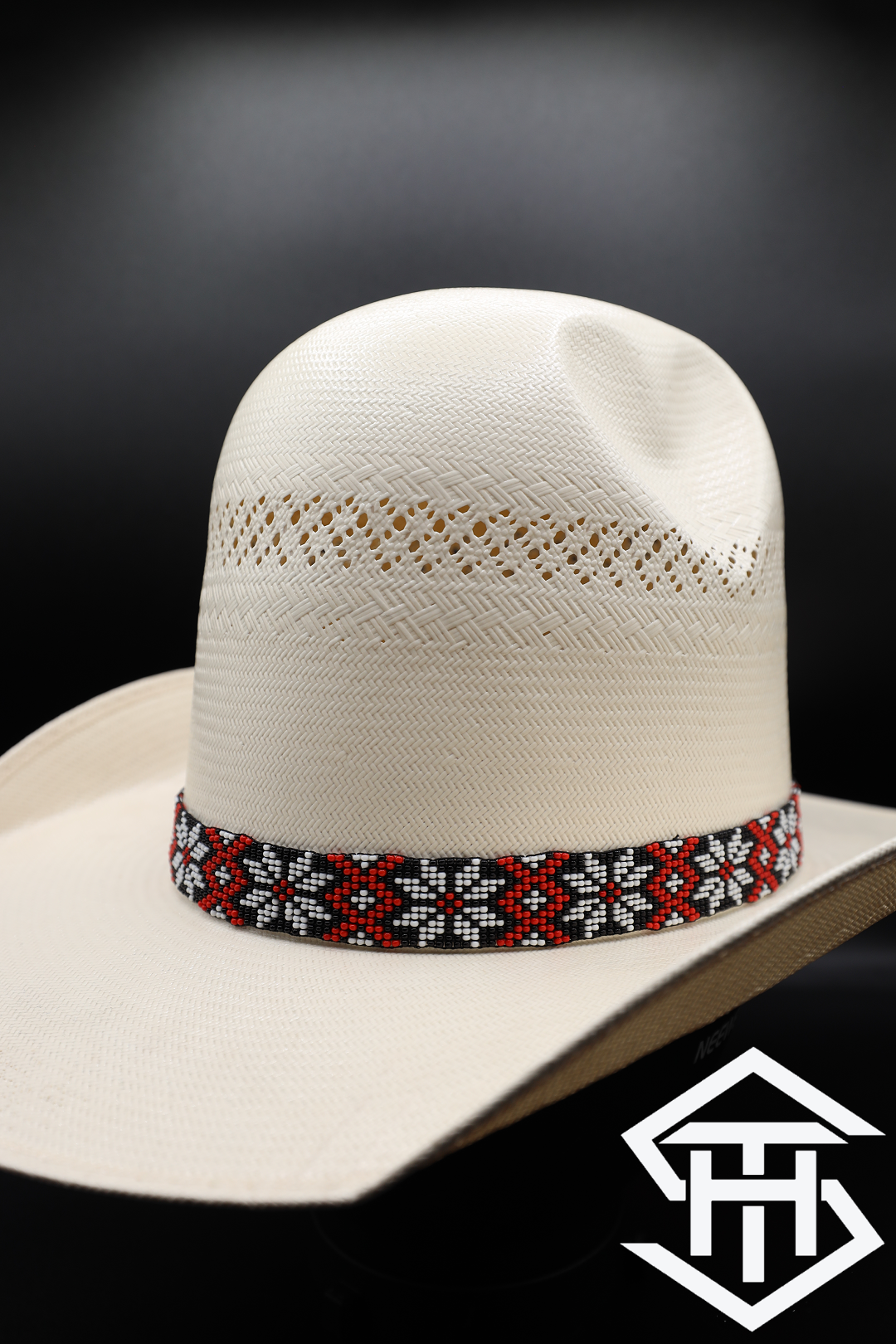 Elastic Beaded Hatband 074