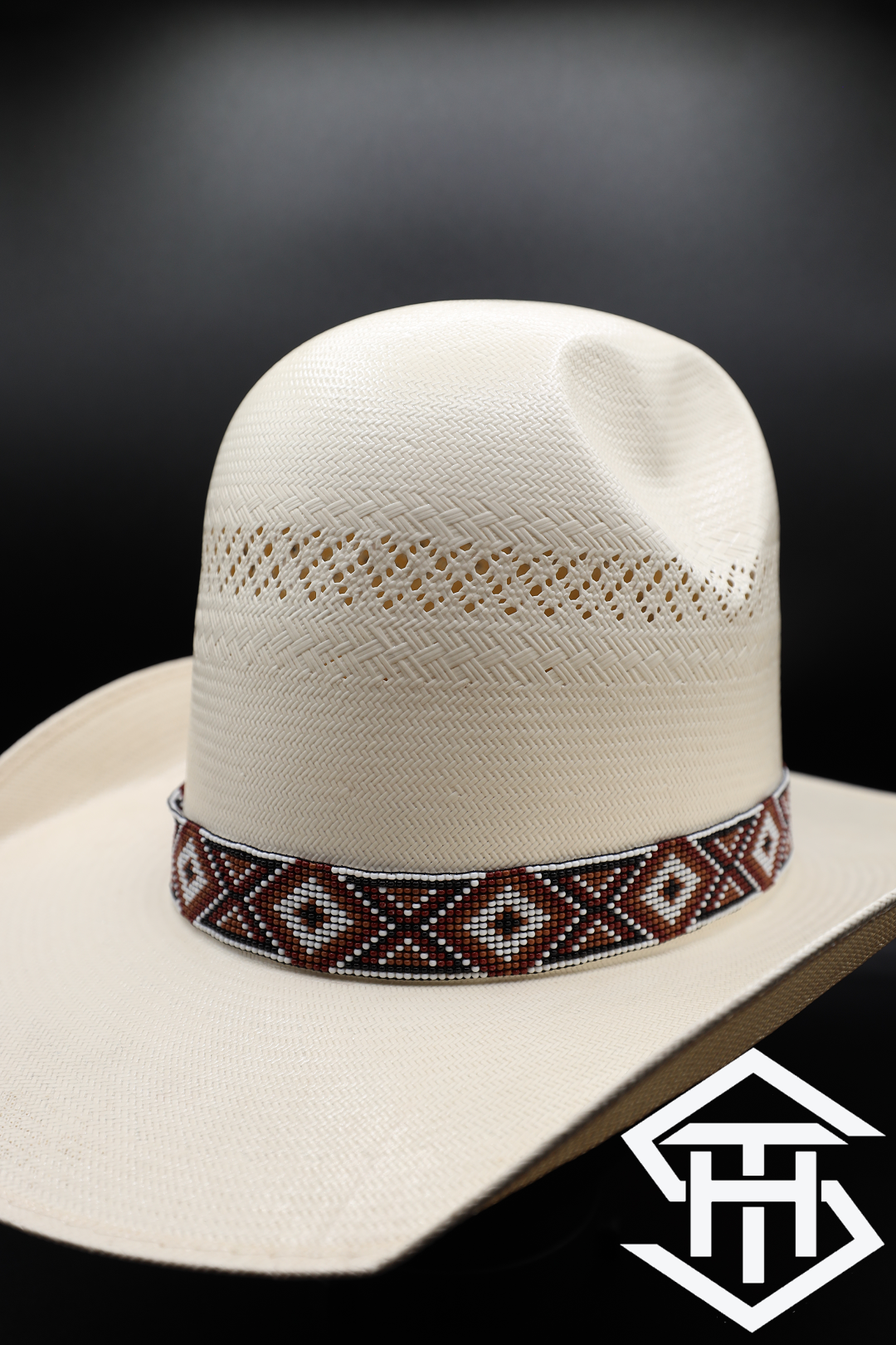 Elastic Beaded Hatband 075