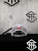 Ranchers Hat Co. " 21 Blackjack " Flatbill Trucker Snapback White
