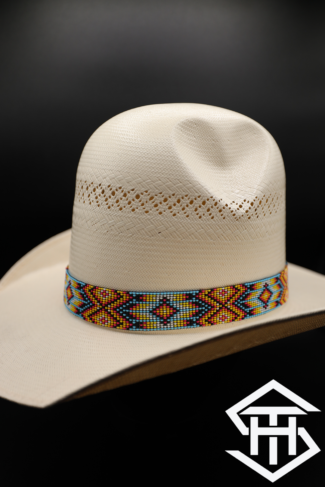 Elastic Beaded Hatband 079