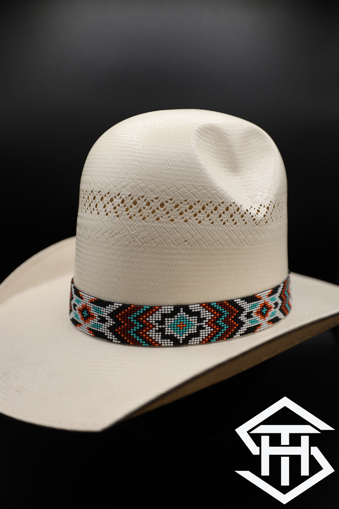 Elastic Beaded Hatband 084