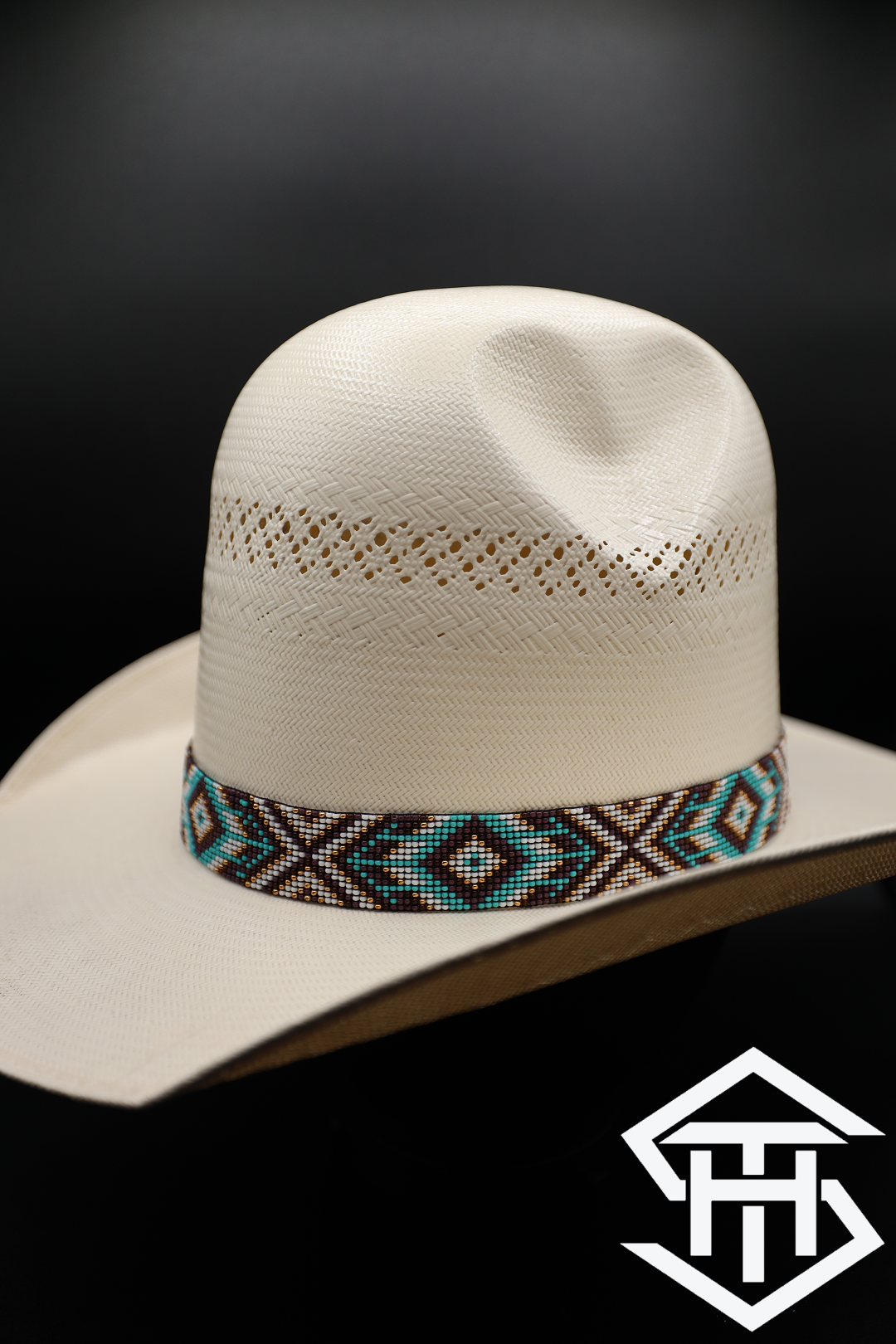 Elastic Beaded Hatband 077