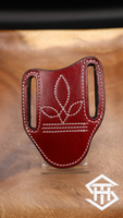 Latigo Burgundy Knife Sheath