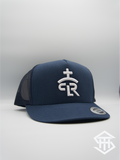 RLP Navy / White Logo Flatbill Snapback
