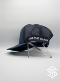 RLP Navy / White Logo Flatbill Snapback