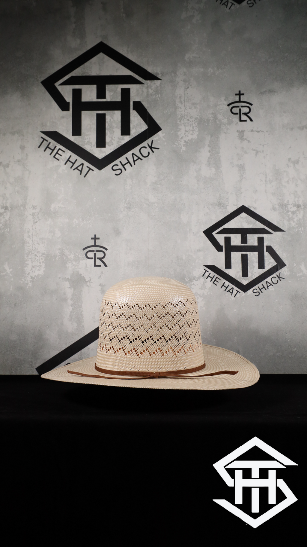THS " Peak " 7in. Crown / 4in. Brim Straw Hat