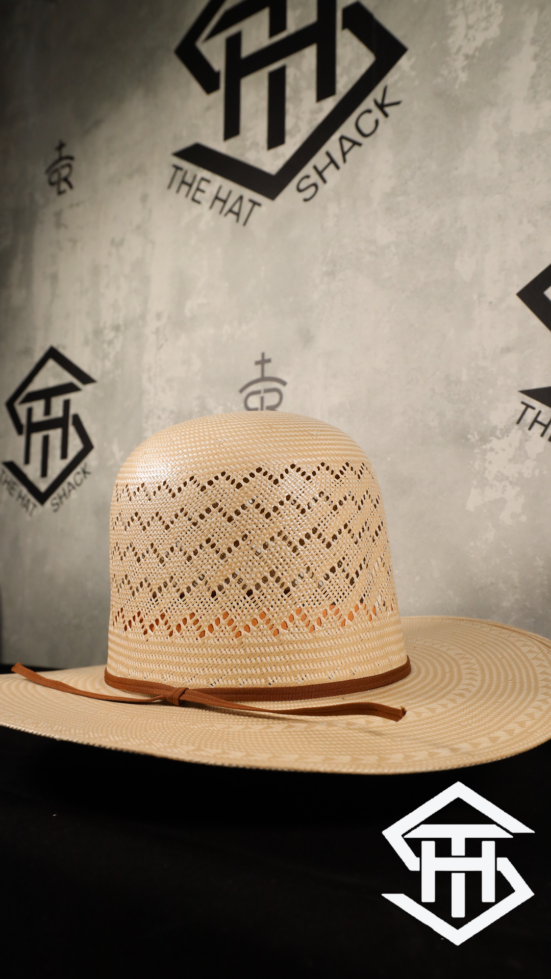 THS " Peak " 7in. Crown / 4in. Brim Straw Hat