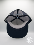 RLP Navy / White Logo Flatbill Snapback