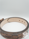 Tooled Beaded Belt 05 1.5” Wide