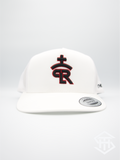 RLP White / Red / Black Logo Flatbill Snapback