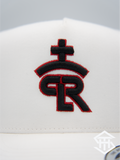 RLP White / Red / Black Logo Flatbill Snapback