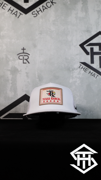 Texas Ranch " Five Star " White / White Snapback