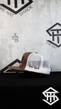 Texas Ranch " Bull " Brown / White Snapback