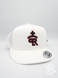 RLP White / Red / Black Logo Flatbill Snapback