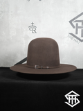 Stone Chocolate Tall Crown / 4in. Brim Wool Felt