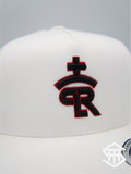 RLP White / Red / Black Logo Flatbill Snapback