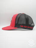 THS Red / Black Logo 2 Logo Flatbill Snapback