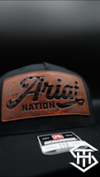 Ariat Leather Flag Patch Snapback