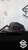 Texas Ranch " Grey Texas Flag " Grey / Black Snapback