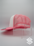 RLP White / Pink Logo Flatbill Snapback