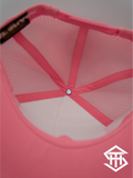 RLP White / Pink Logo Flatbill Snapback