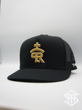 RLP Black / Gold Logo Flatbill Snapback