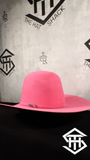 Biggar Hats “Waggoner” 10x Pink Felt 6in Crown/ 4.5in Brim