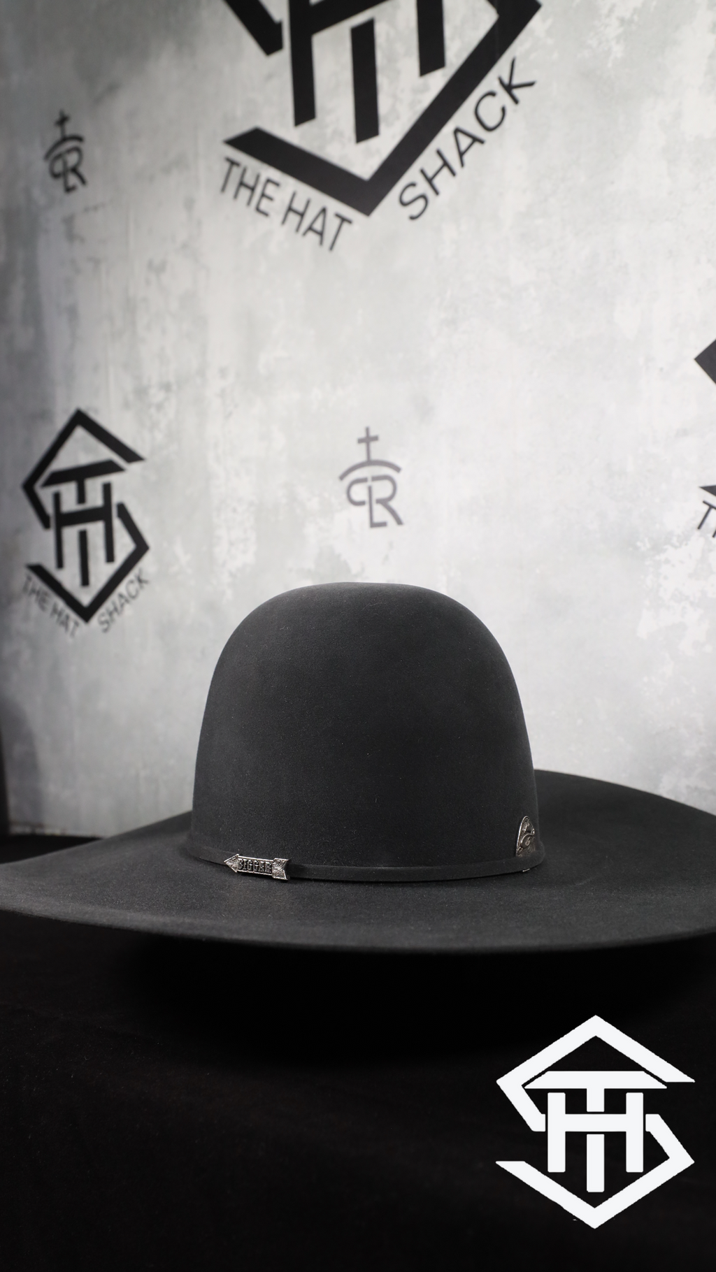 Biggar 10x Gunmetal 6in Crown/5in Brim