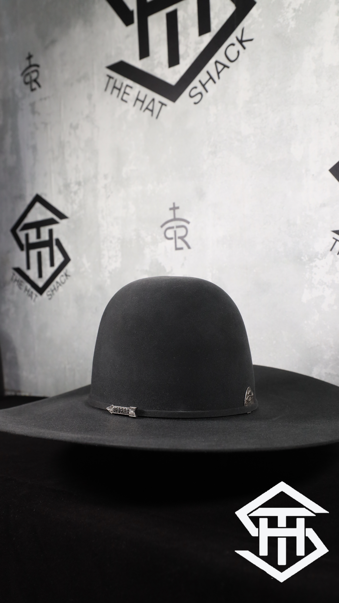 Biggar 10x Gunmetal 6in Crown/5in Brim