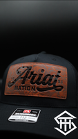 Ariat Leather Flag Patch Snapback