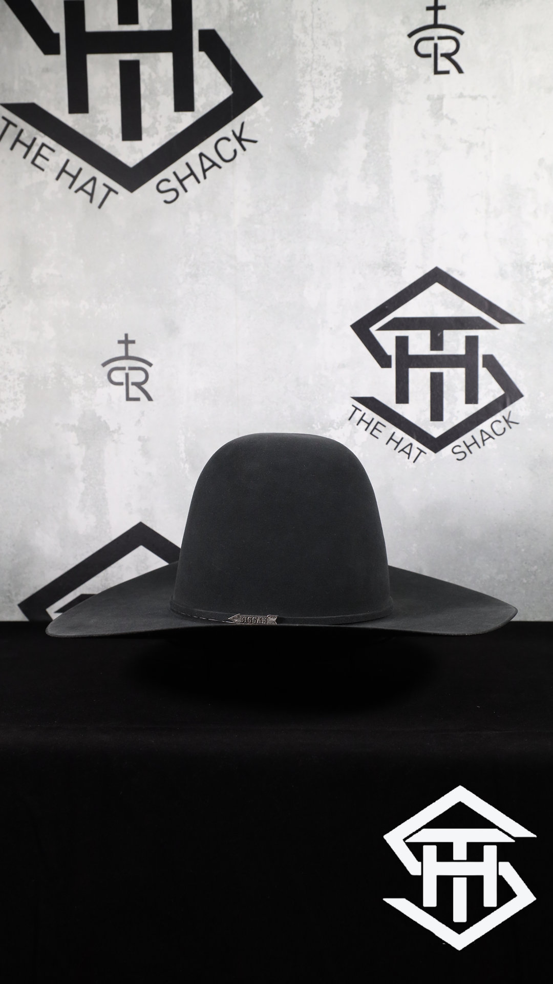 Biggar Hats 10x Gunmetal Tall Crown