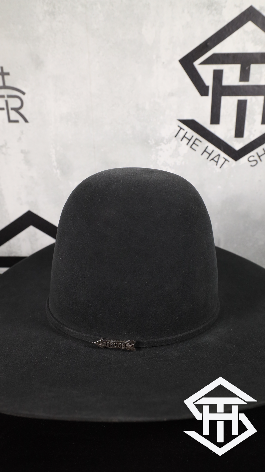 Biggar Hats 10x Gunmetal Tall Crown