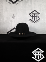 THS Black 6in. Crown / 3.75in. Brim Wool Felt Brim