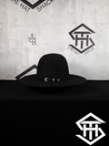 THS Black 6in. Crown / 3.75in. Brim Wool Felt Brim