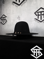 THS Black 6in. Crown / 3.75in. Brim Wool Felt Brim