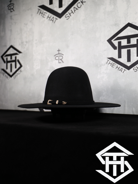 THS Black 6in. Crown / 3.75in. Brim Wool Felt Brim