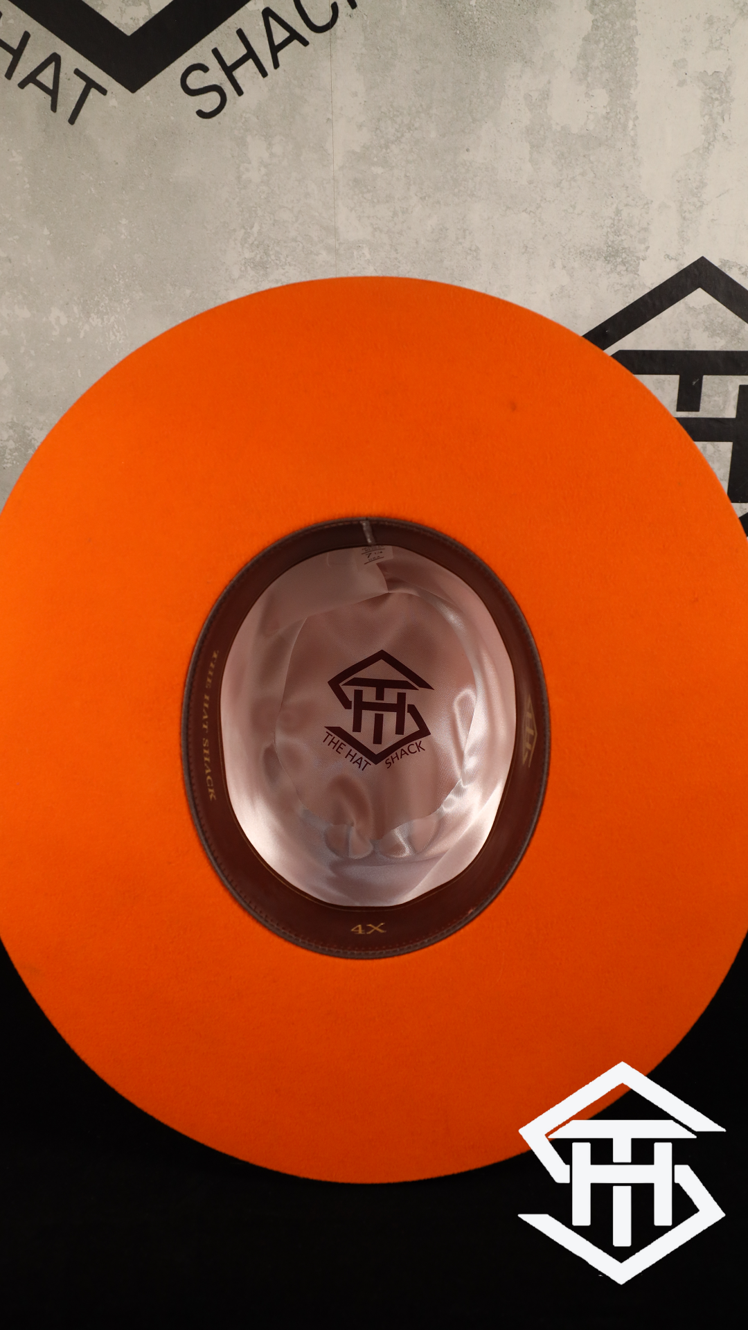 THS 4x Orange Wool Felt 6in Crown / 4.25 in Brim