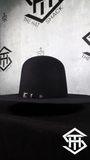 4x Stone Black 7in. Crown / 4in. Brim Wool Felt