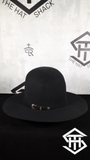 THS 4x " Black " 7in. Tall Crown / 4in. Brim Wool Felt