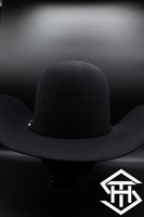 Serratelli Hat Co 10x Black 6 in crown/ 4.5in Brim