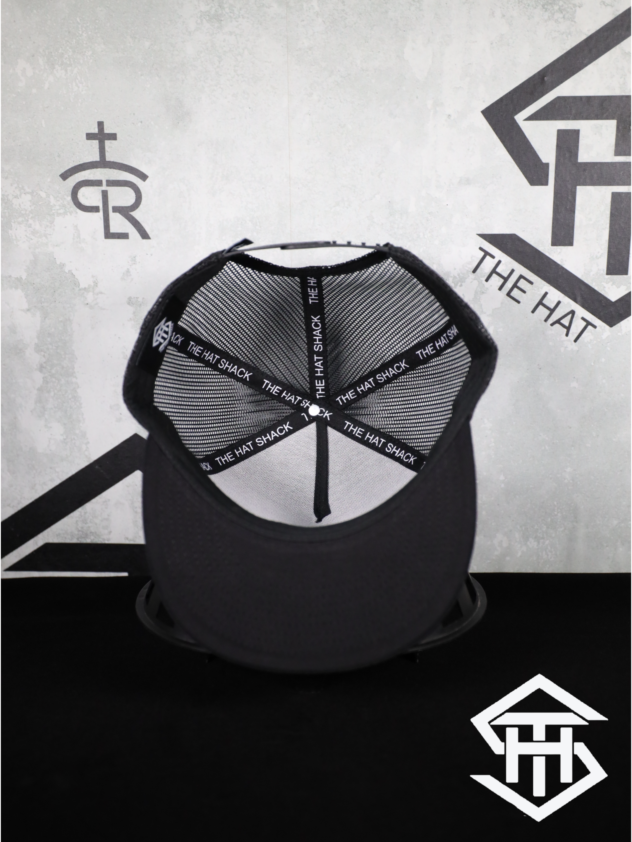 RLP Black/White Logo 2 Flatbill Snapback