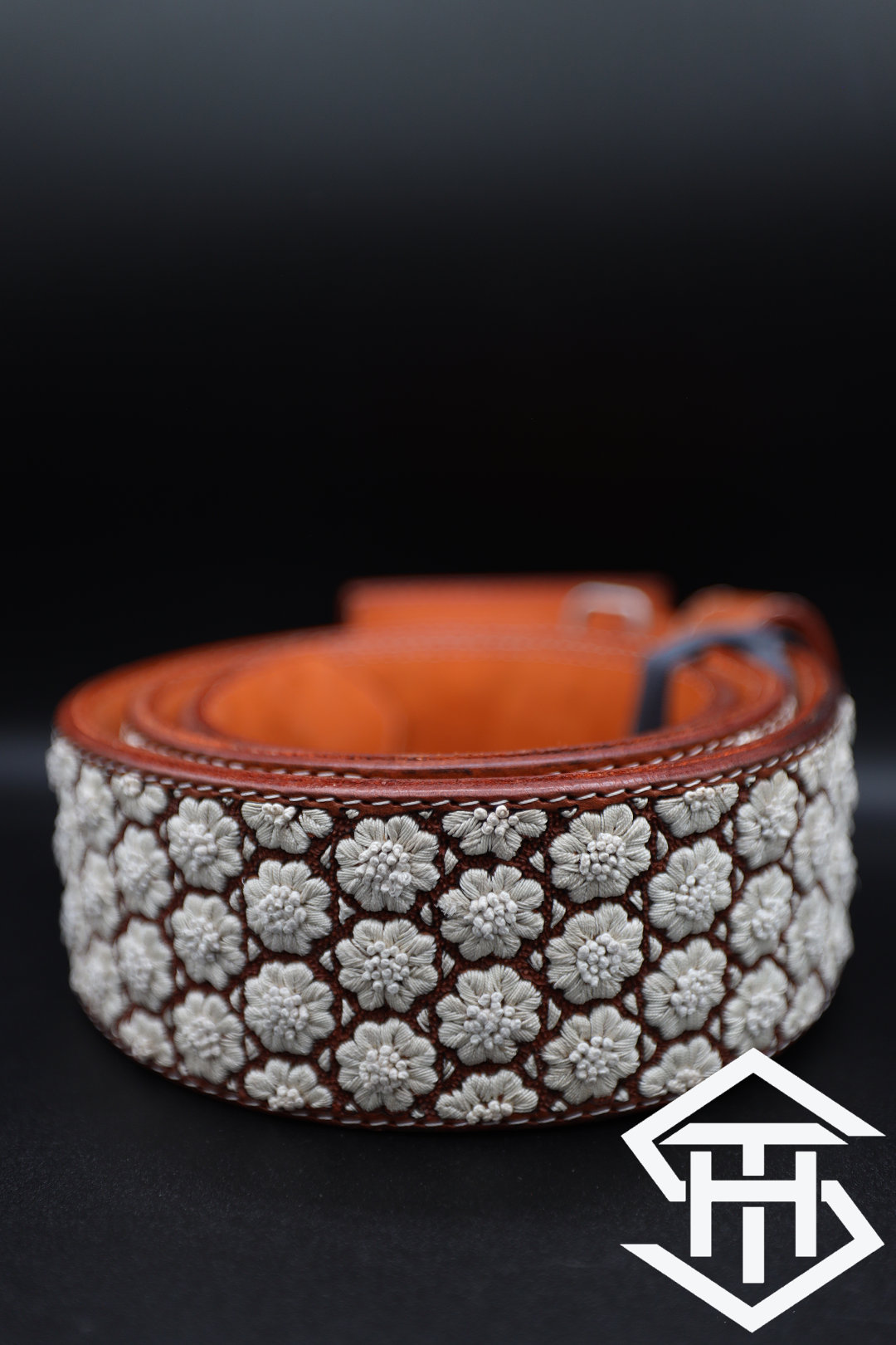 Cinto Piteado " Mil Flores " (Miel) 2.25in.