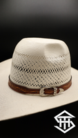 Tooled Leather Hatband 01