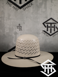 THS White Peak 7in. Tall Crown / 4in. Brim Straw Hat