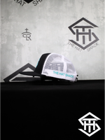 THS SnapBack 14 Black/White & Turquoise logo
