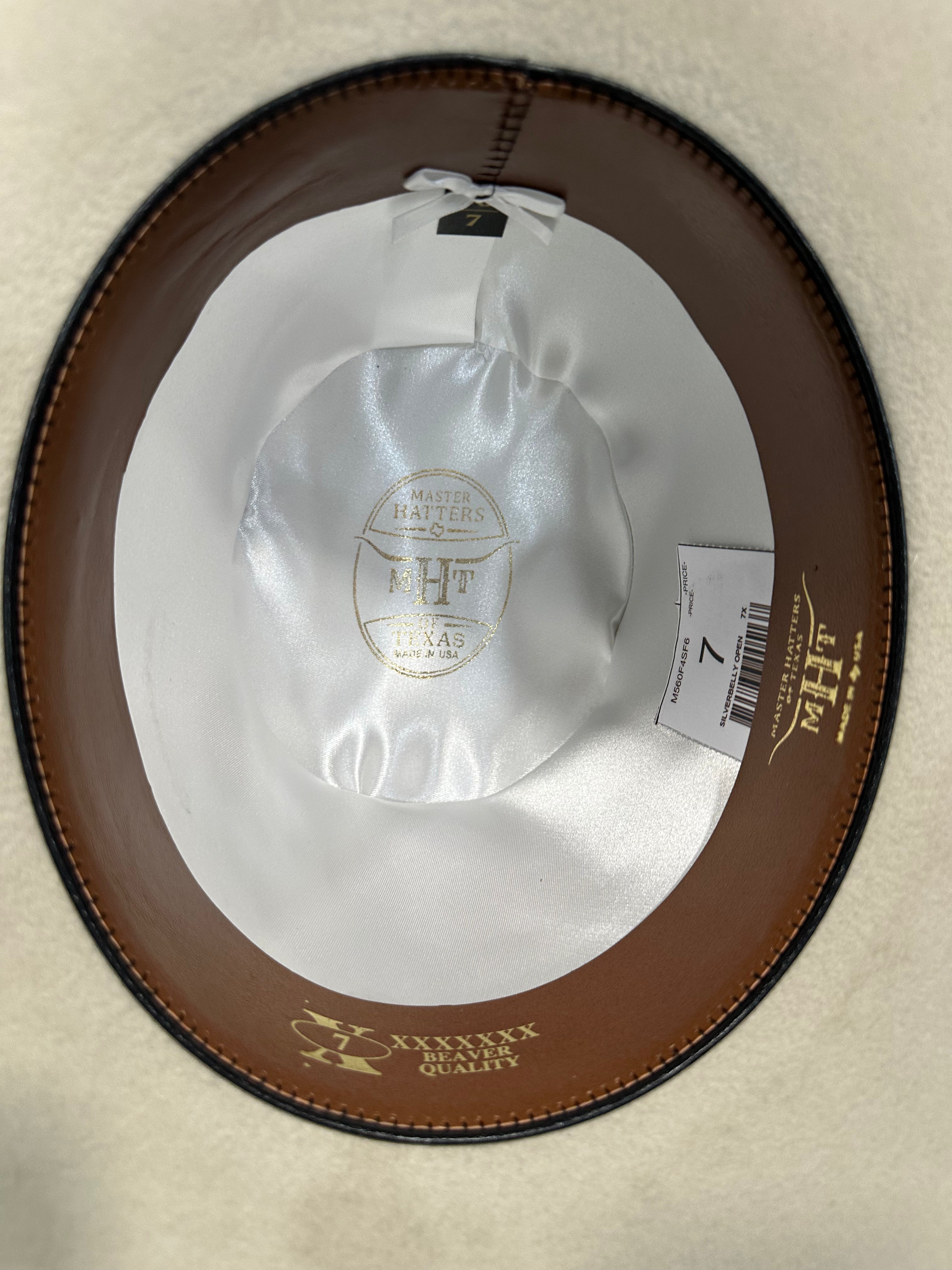 MHT 7x Silverbelly 6in Crown / 4.25in Brim