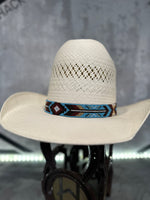 Elastic Beaded Hatband 032  1” Wide