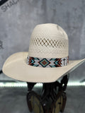 Elastic Beaded Hatband 025  1.25” Wide