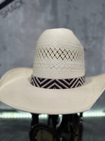 Elastic Beaded Hatband 024   1” Wide