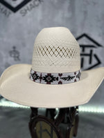 Elastic Beaded Hatband 038  1-1/8” Wide